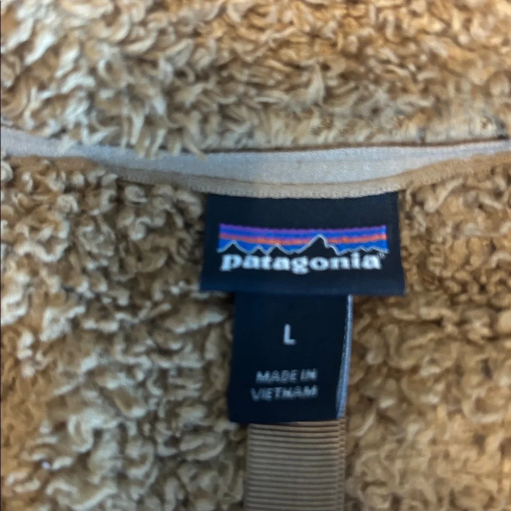 Patagonia Tan / brown Fleece Half-Zip Pullover‎ - Picture 3 of 4